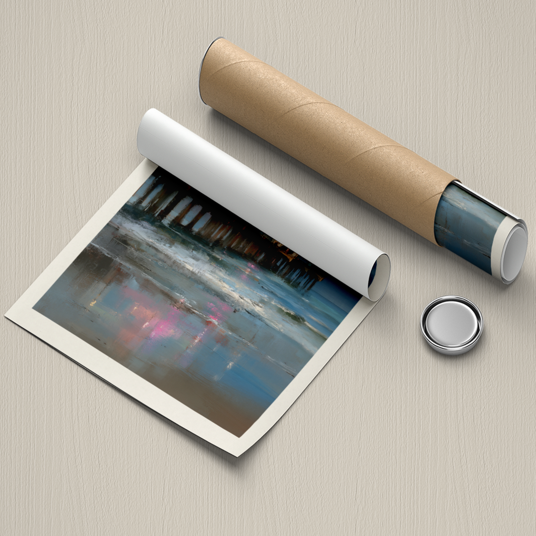 Roll of paper with a printed image on a textured surface